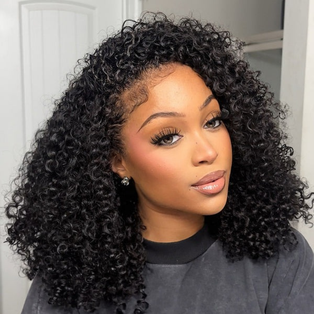 Perruque Kinky Curly Half Wig Glueless - PureLace