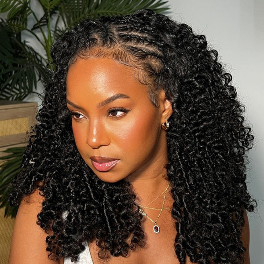 Perruque Kinky Curly Half Wig Glueless - PureLace